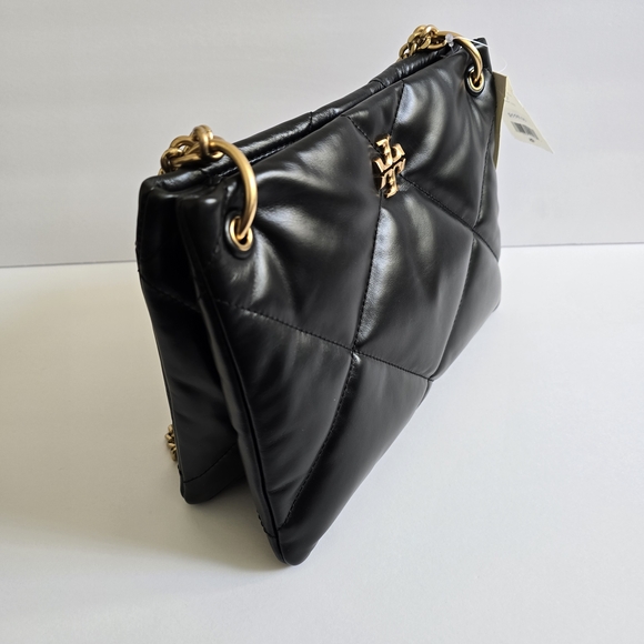 Tory Burch Small Kira Diamond Leather Crossbody Bag Black - Picture 3 of 10